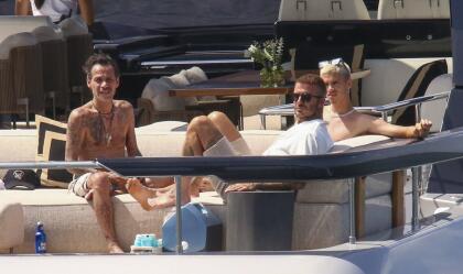 Marc Anthony y David Beckham