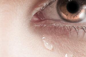 Lagrima en un ojo