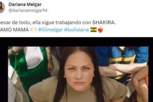 Este es el mensaje que apareció en redes sociales en el que la supuesta hija de Lili Melgar afirma que la exniñera presuntamente sigue trabajado con Shakira.