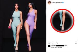 Publicación pies de Kim Kardashian