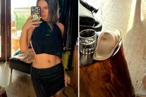 Belinda es criticada por sus pantuflas