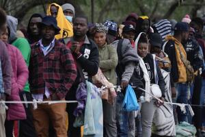 Migrantes haitianos en México