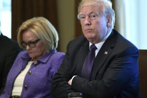 Trump durante una reunión este miércoles en la Casa Blanca.