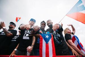 Artistas protestan contra el gobernador de Puerto Rico
