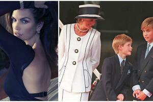 Cindy Crawford, princesa Diana de Gales, William, Harry