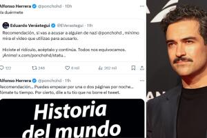 Alfonso Herrera mandó a dormir a Eduardo Verástegui tras la respuesta que le dio por criticar su saludo en un evento político.