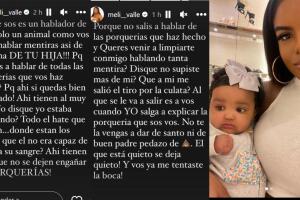 Melissa Vallecilla, madre de la supuesta hija de Anuel, publicó este mensaje solo horas después de que él anunció que "ya no está" con su esposa Yailin. 