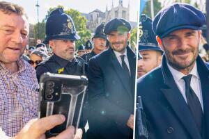 David Beckham y funeral reina Isabel: el exfutbolista hace fila para despedirla 
