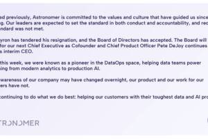 Comunicado de Astronomer sobre la renuncia de su CEO, Andy Byron