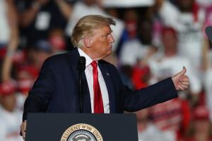 President Trump Holds First Campaign Rally Since Coronavirus Diagnosis