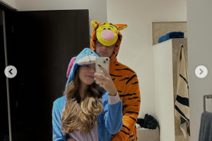 Valentina Noli con su novio, Arturo Carrillo.