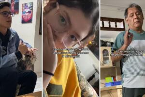 La chica esperaba nerviosa la respuesta de su papá ante el discurso de su novio