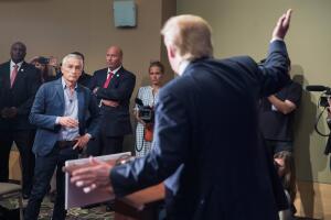 GOP Presidential Candidate Donald Trump Campaigns In Iowa