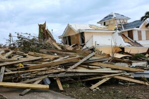 Damage in the aftermath of Hurricane Dorian in Marsh Harbour