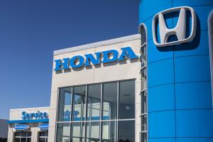 Honda Motor Co. Logo and Sign. Honda Manufactures Among the Most Reliable Cars in the World VI