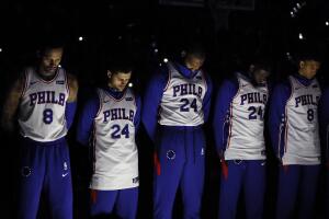 James Ennis III, Raul Neto, Mike Scott, Kyle O'Quinn, Matisse Thybulle