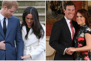 Príncipe Harry, Meghan Markle, princesa Eugenie y Jack Brooksbank