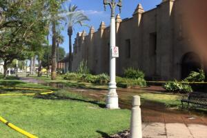 Incendio Misión de San Gabriel