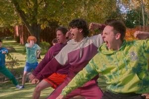 Cobra Kai. Tanner Buchanan as Robby Keene, Xolo Maridueña as Miguel Diaz, Jacob Bertrand as Eli 'Hawk' Moskowitz -Netflix.jpg