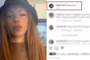Esta es la polémica foto y mensaje que Shakira publicó con la palabra "Chiaroscuro" en Instagram. 