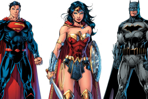 Superman, Wonder Woman y Batman en Rebirth