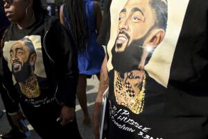 APTOPIX Nipsey Hussle-Memorial