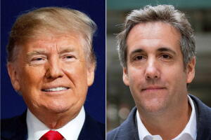 El presidente Trump y su exabogado Michael Cohen aparecen en una grabación hablando del pago, que nunca se concretó.