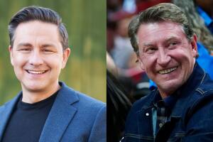 Canadá: Pierre Poilievre y Wayne Gretzky.