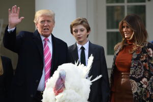 Donald Trump Pavos acción de gracias