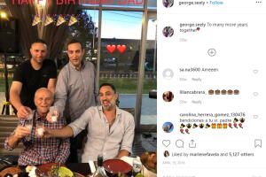 George Seely, esposo de Marlene Favela, y sus hermanos