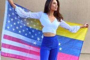 Noelia Voigt se siente orgullosa de sus raíces y habla bien español