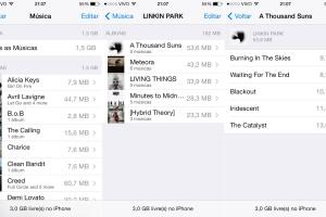 iPhone iOS 8 apagar musicas armazenamento