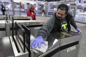 Virus Outbreak Cleaning Workers