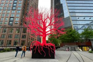 árbol viejo escultura manhattan nueva york