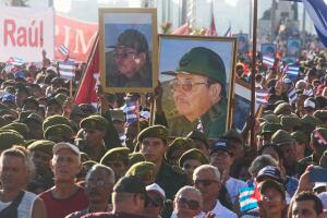 Cuba manifestación Raul Castro 1