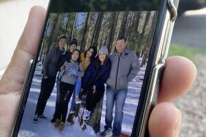 Ignacio Ramírez con su familia