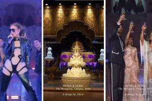 Jennifer López en la boda de Netra Mantena y Vamsi Gadiraju