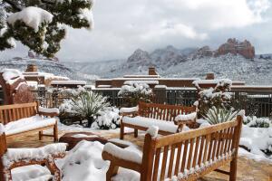 Sedona, un pequeño pueblo al norte de Arizona que se viste de blanco