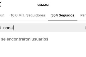Cazzu dejó de seguir a Nodal desde que estalló el escándalo de la relación amorosa de él con Ángela Aguilar.  