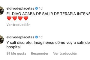 Eduardo Antonio advirtió que con su look salió "discreto" e hizo una advertencia sobre el 'outfit' con el que dejará el hospital.