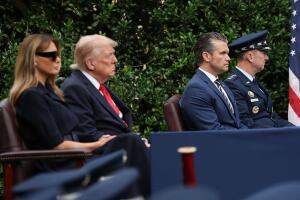President Trump Attends Pentagon Ceremony On 24th Anniversary Of 9/11