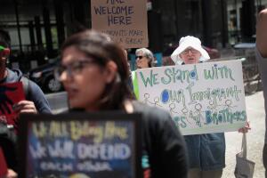 Protesta contra separación de familias