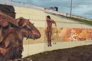 Protestan vandalismo a mural en Santurce