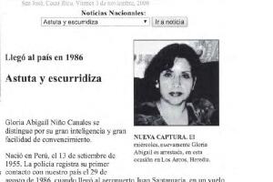 Gloria Niño Canales: astuta y escurridiza