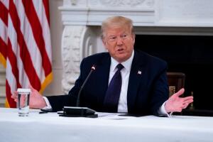 President Trump Holds Roundtable With Law Enforcement At The White House