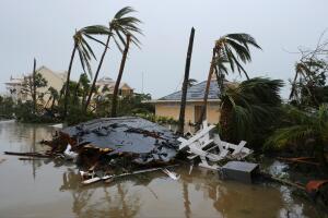 Damage at the Abaco Beach Resort during the eye of  Hurricane Dorian in Marsh Harbour