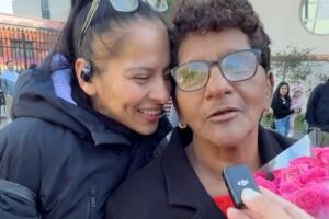 Pese a su enfermedad, esta madre logró volver a ver a su hija.