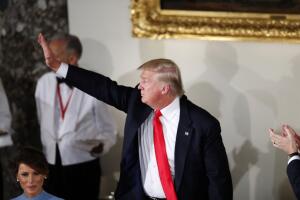 President Donald Trump Attends Inaugural Luncheon