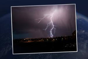 Revelan imágenes desde el espacio de rayos sobre el sur de California