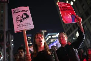 Protestors Demonstrate Against Supreme Court Nominee Brett Kavanaugh In New York